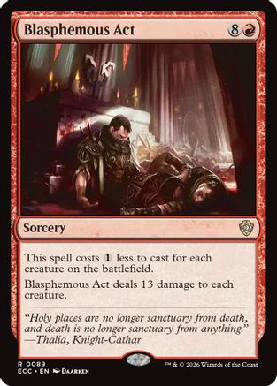Blasphemous Act (ECC-089) - Commander: Lorwyn Eclipsed