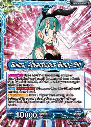 Bulma // Bulma, Adventurous Bunny Girl (BT30-016) - Three Glorious Fighters