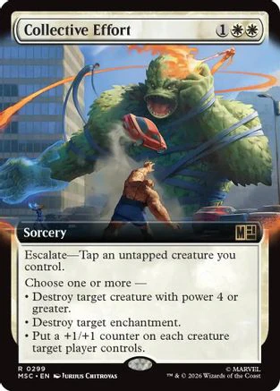 Collective Effort (Extended Art) (MSC-299) - Commander: Marvel Super Heroes