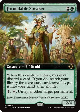 Formidable Speaker (Extended Art) (ECL-366) - Lorwyn Eclipsed