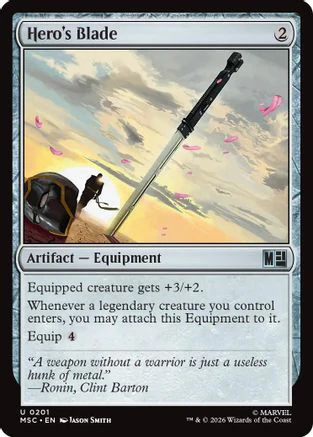 Hero's Blade (MSC-201) - Commander: Marvel Super Heroes