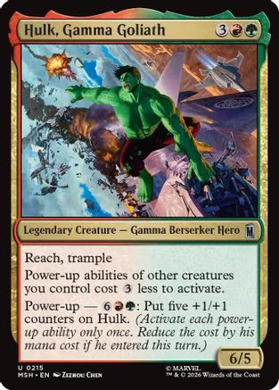 Hulk, Gamma Goliath (MSH-215) - Marvel Super Heroes Foil