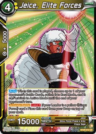 Jeice, Elite Forces (BT29-072) - Fearsome Rivals Foil