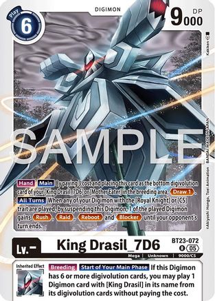 King Drasil_7D6 (BT23-072) - Hackers' Slumber Foil