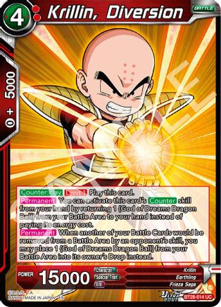 Krillin, Diversion (BT28-014) - Prismatic Clash Foil