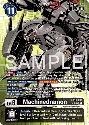 Machinedramon (Alternate Art) (EX10-035) - Sinister Order Foil