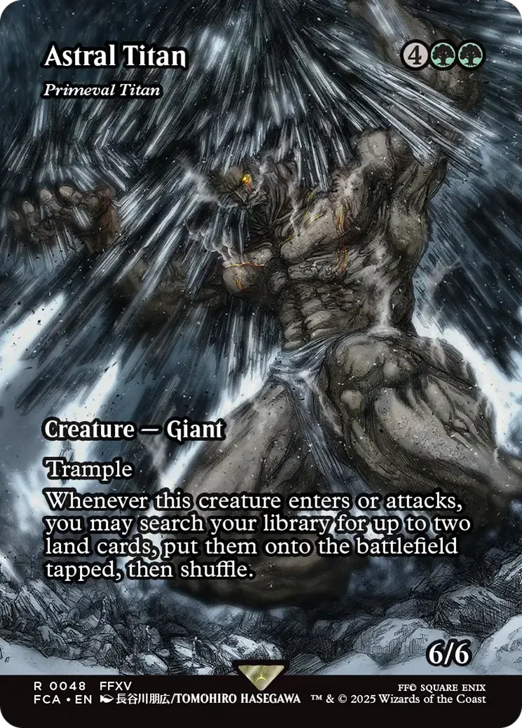 Primeval Titan (FCA-048) - FINAL FANTASY: Through the Ages / Astral Titan (Borderless) Foil