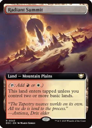 Radiant Summit (Extended Art) (EOC-043) - Commander: Edge of Eternities