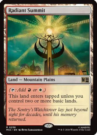 Radiant Summit (MSC-258) - Commander: Marvel Super Heroes