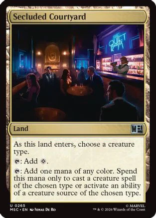Secluded Courtyard (MSC-265) - Commander: Marvel Super Heroes