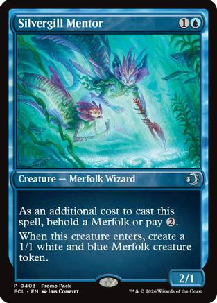 Silvergill Mentor (PPECL-403) - Promo Pack: Lorwyn Eclipsed