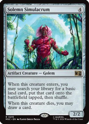 Solemn Simulacrum (MSC-215) - Commander: Marvel Super Heroes