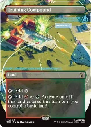 Training Compound (Borderless) (MSH-384) - Marvel Super Heroes Foil