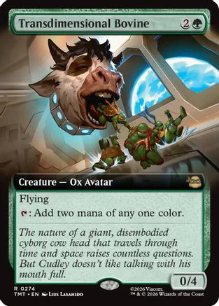 Transdimensional Bovine (Extended Art) (TMT-274) - Teenage Mutant Ninja Turtles Foil