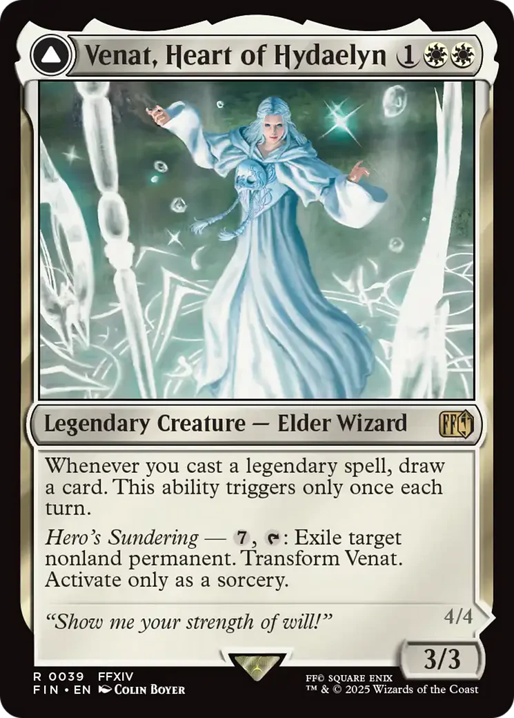 Venat, Heart of Hydaelyn // Hydaelyn, the Mothercrystal (FIN-039) - FINAL FANTASY Foil - Image 2