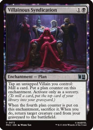 Villainous Syndication (MSC-672) - Commander: Marvel Super Heroes