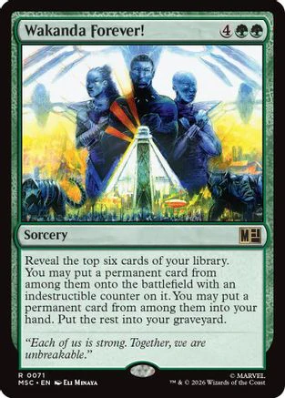 Wakanda Forever! (MSC-071) - Commander: Marvel Super Heroes