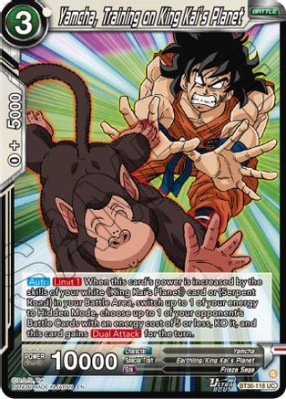 Yamcha, Training on King Kai's Planet (BT30-118) - Three Glorious Fighters Foil