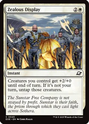 Zealous Display (EOE-045) - Edge of Eternities Foil